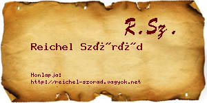 Reichel Szórád névjegykártya