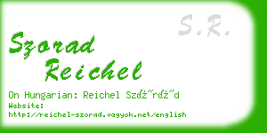 szorad reichel business card